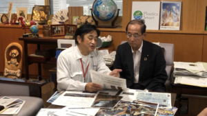 環境大臣から『環境木材』と命名して頂きました